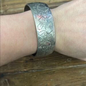 Intricate Silver Cuff Bracelet